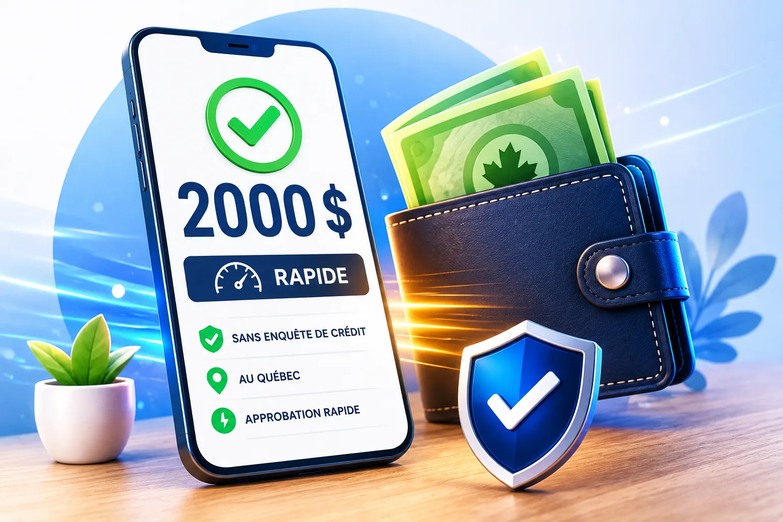 Prêt 2000 $ : obtenir un prêt rapide de 2000 sans enquête de crédit au Québec